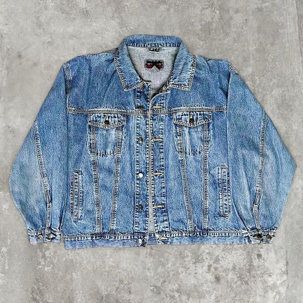 Vintage baggyrelaxed fit blue denim